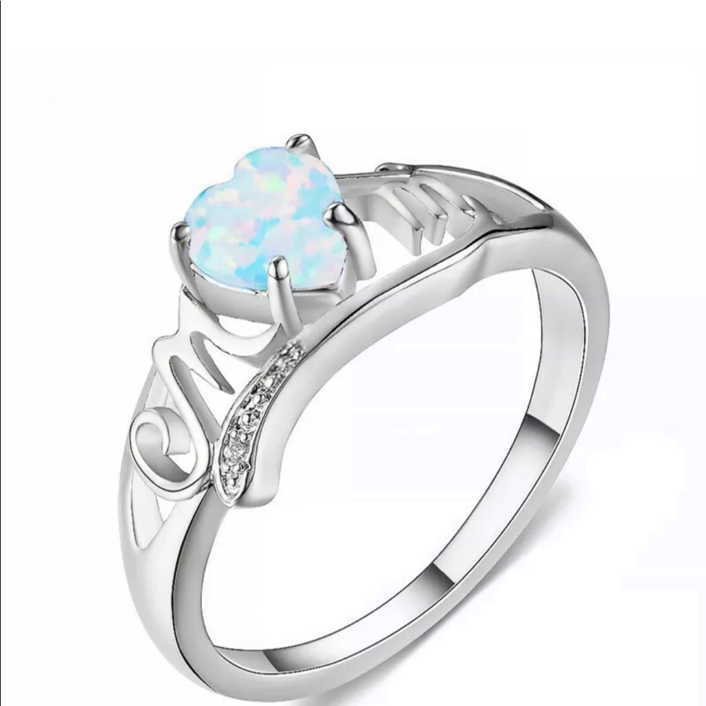 Opal Mom Ring